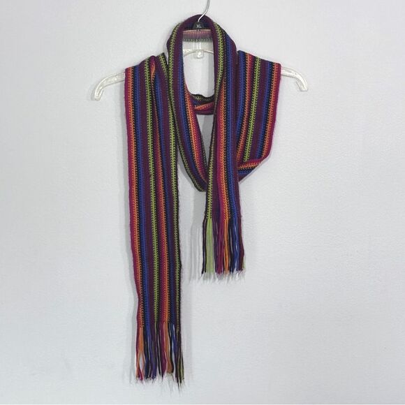 Claire’s | Multi Color Rainbow Women’s Acrylic Scarf - Picture 1 of 5